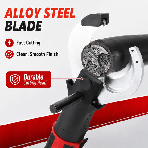 TBANVOO Heavy Duty Hydraulic Wire Cutter Tool With Electric Cable Cutting Machine features alloy steel blade for clean cuts.
