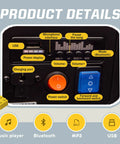 Control panel of 12V Kids Ride On Building Block Car With Parental Remote Control Buildable Jeep Or Go Kart Mode Universal Chassis