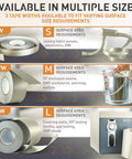 TitanRF Faraday Tape High Shielding Conductive Adhesive Tape Roll, multiple sizes for RF enclosures and EMI shielding.