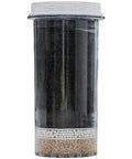 Front view of PiMag Aqua Pour Filter Cartridge No Fuss Replacement with copper particles and activated carbon for pH balance.
