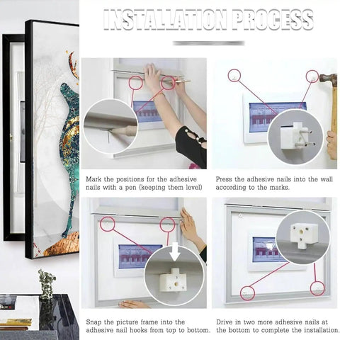 Installation process for Stylish Flip-Top Electric Meter Box Cover That Totally Hides Wall-Mounted Breaker Panels.