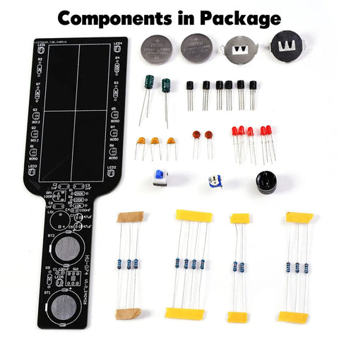 Metal Detector Soldering Project Kit For Newbies And Curious Tinkerers Learn Hands On Electronics With A Handy Non Contact Detection Module Perfect For Home School Projects And Adult Hobbyists components
