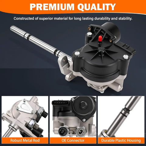 4WD Transfer Case Actuator Motor 4x4 Shift Assembly Replacement with robust metal rod, OE connector, and durable plastic housing