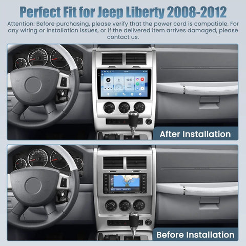 Premium 10.1 Inch Android 15 Car Radio Stereo Head Unit Kit Features Zero Lag Processing No Sweat Setup Sweet Soundstage Tuning And Plug And Play Wiring Harness Specifically Customized For Jeep Liberty Models From 2008 To 2012