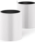 Two Pack 311 Auto Filter Replacements For Blueair Blue Pure 311 Auto Purifier And 2 In 1 HEPA Silent And Activated Carbon Filter Upgrade For Clean Air At Home, showing cylindrical design with white outer casing.