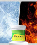 Heavy Hitter Polyurethane Waterproof Coating For Garage And Patio Surfaces displayed with ice and fire backgrounds showcasing its durability.
