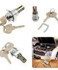 Heavy Duty Tool Cabinet Lock With Key For Drawers And Garage Cabinets Zinc Alloy Cam Lock With Copper Core Comes With 2 Keys Smooth Unlocking For Quick Access And Secure Tool Storage, shown with a car engine
