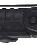 Vantage 180 Degree Dual Beam Firefighter LED Flashlight With Helmet Mount side view, right angle, rugged design.
