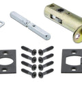 Old School Craftsman Privacy Door Knob Set With Egg and Dart Plate In Oil Rubbed Bronze, latch and screws included