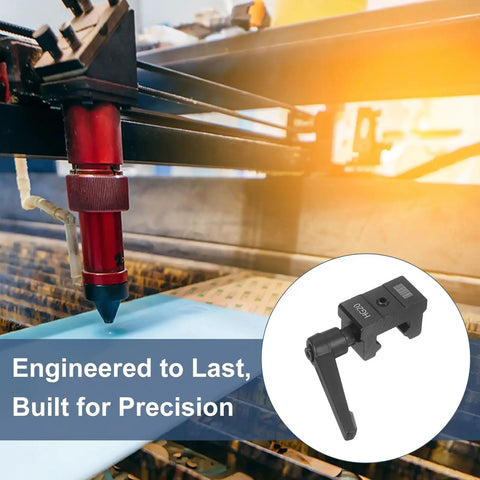 HG20 Linear Guide Rail Fixed Slider Set With Anti Collision Block And Handle Positioning Block next to CNC machine.