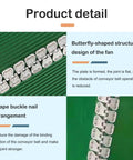 24 Inch Stainless Steel Butterfly Conveyor Belt Fastener With Four Connecting Pins Low Profile Lacing Splice details showing butterfly design.