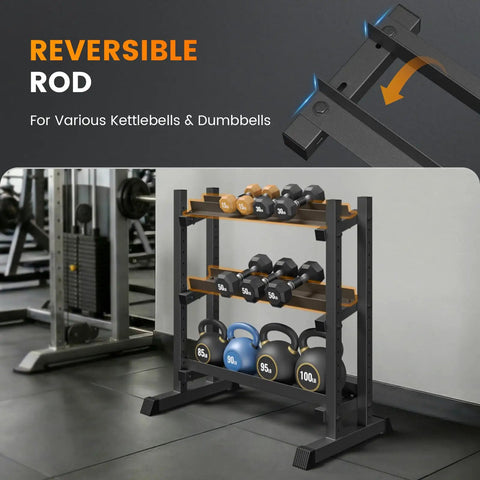 Heavy Duty Dumbbell Rack Stand For Home Gym, Rock Solid H Frame Workout Storage, Fully Adjustable Height And Angle, Tough Powder Coated Steel Easily Handles 1100 Pounds Without Breaking A Sweat