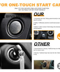 Push Start Button Cover Ignition Switch 2215450714 Compatible With Mercedes Benz, highlighting benefits of easy and secure start in a car dashboard.