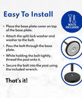 Installation guide for Stanchions Set Of 2 36 Inch Height With Six Point Five Foot Retractable Belt Heavy Duty Workhorse Steel Crowd Control Barriers Black Powder Coated Posts Silver Belts For Event Safety And Restaurant Queue Management.