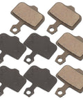 Mountain Bike Disc Brake Pads, 4 Pairs, Lightweight Semi Metallic Replacement Kit For Hydraulic Systems, Wear Resistant Pads