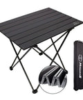 Foldable Aluminum Camping Table, Portable Side Desk for Beach, Hiking, Picnics, and BBQ Cooking with Carry Bag