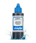Calcium Indicator Liquid 2 Ounce Dropper Refill For Pool And Spa Water Test Kits Easy Calcium Hardness Testing Prolong Kit Life Replace Annually Made In USA bottle with blue cap