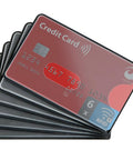 Set Of 6 RFID Blocking Card Sleeves With Transparent Front For Quick Card Visibility And Easy Access, No Fuss Wallet Protector