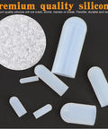 High Temp Silicone Rubber End Cap Kit 110 Piece Assorted Tapered Caps Pro Grade For Powder Coating Painting And Anodizing