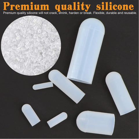 High Temp Silicone Rubber End Cap Kit 110 Piece Assorted Tapered Caps Pro Grade For Powder Coating Painting And Anodizing