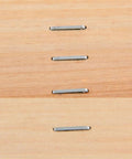 Top Shelf Steel Narrow Crown Nails For Heavy Duty Triple Action Staple Gun 1.2Mm Wire Gauge 4Mm To 14Mm 1000 Piece Pack in wood boards.