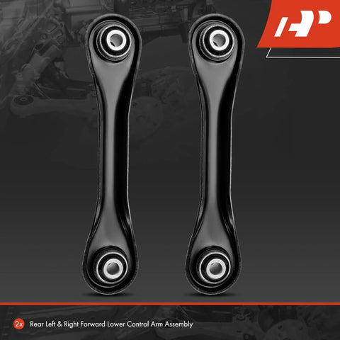 Two Beefed Up Rear Forward Lower Control Arms With Premium Rubber Bushings For Ford Escape 2013 2014 2015 2016 2017 2018 Driver Side And Passenger Side Replacement Set