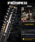 Built Like A Tank Heavy Duty Rear Shock With Coil Spring For Yamaha Golf Cart showcasing optimized damping seal.