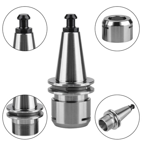 Iso20 Er20 35L Collet Chuck Toolholder For CNC Milling Spindle G2.5 Balance 30000 RPM, multiple angles and components view