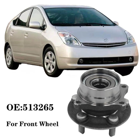 Front Wheel Bearing And Hub Assembly For Toyota Prius 2004 Through 2009 5 Lug Premium Replacement With Durable 60 Steel Construction