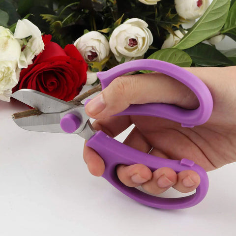 Pro Grade Garden Pruning Scissors With Comfort Grip Handle Set Razor Sharp SK5 Stainless Steel Floral Scissors for trimming flowers