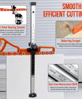 Upgraded Drywall Cutter With Dual Bearing System, Foldable Sheetrock Cutting Tool, 0.6 To 24 Inch Adjustable For 1/4 To 5/8 Inch Boards, Precision Sheetrock Cutter With 10 Blades And Carrying Bag on drywall board