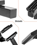 Close-up details of 1 Inch Blacksmith Hardy Tool Set With Hot Cut, Creasing Stake, And Spring Fuller For Anvil Or Vise Use