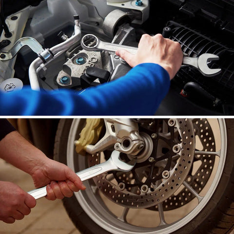 36mm Metric 12 Point Box End Wrench With 15 Degree Offset Chrome Vanadium Steel in automotive use