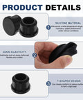 Product details showing Eleven Pack T Shaped Silicone Plugs For Nine To Nine Point Four Millimeter Holes and rubber seal features.