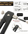 430 Piece SAE Rivet Nut Tool Kit With Imperial Rivnut Set showing installation process detail