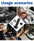Usage scenarios for 16 Piece M8 x 25mm Flange Head Bolts Kit With Serrated Flange Nuts And Washers In Carbon Steel Black Oxide Finish