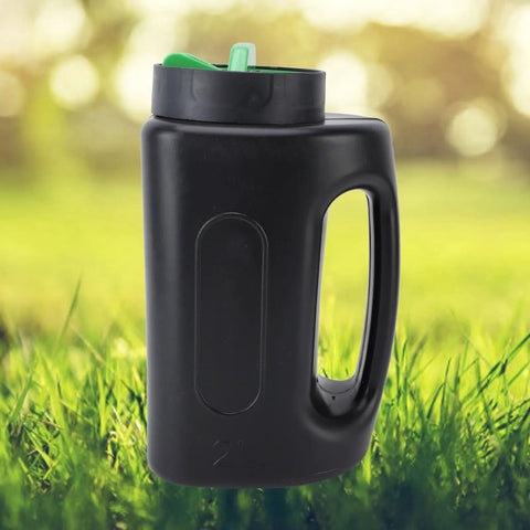 Portable 2L Handheld Spreader for Lawn Care with Adjustable Opening Sizes Lightweight ABS Tool