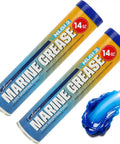 Beefy Marine Wheel Bearing Grease Tube 2 Pack 14 Oz Waterproof High Temperature NLGI 2 Lubricant for Boat Trailers Bearings