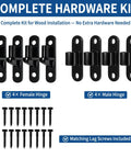 Beefy Heavy Duty Gate Hinges For Metal And Wood Fences, 304 Stainless Steel Construction, 600 LB Capacity kit with screws