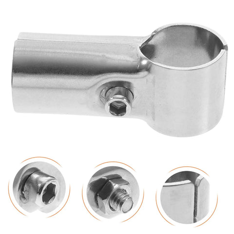 4 Piece Pipe Clamps Connector Kit Stainless Steel Terminals For Water Pipes DIY Shelves Greenhouses Farm Supplies Easy Install No Fuss Heavy Duty Fixing System Built To Last For Home Projects