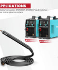 IPTM60 Non HF Pilot Arc Plasma Cutting Torch For CNC Machines 60 Amp Straight Torch With 20 Ft Cable 60 Percent Duty Cycle Gas Pressure 4.4 To 5.0 Bar Built To Last Workhorse For BTC500XP And BTC650XP next to BTC500XP and BTC650XP machines