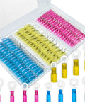 180 Piece All In One Pro Grade Heat Shrink Wire Connectors And Ring Terminal Kit for Automotive and Marine Use in open box