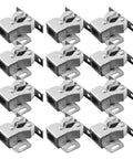 Stylish Double Roller Cabinet Latches With Spring Action For Cupboards Drawers Doors Ensure Easy Auto Locking And Smooth Closing In Kitchens Wardrobes Storage Units set of twelve stainless steel latches