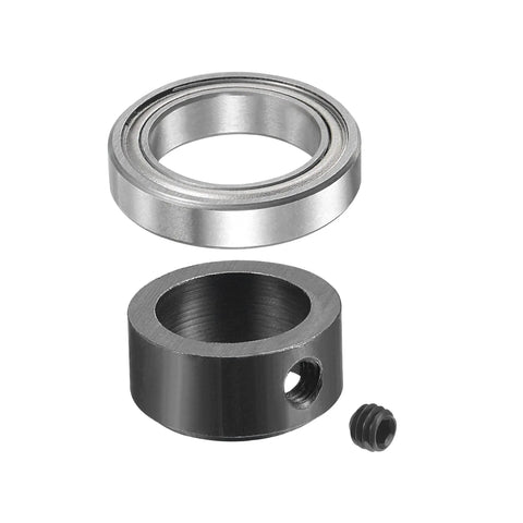 3 Pack Ball Bearing Kit for 1/2 Inch Shank Router Bits With 1/2 Inch ID And 3/4 Inch OD Chrome Steel Bearings, separated view