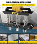 Three Station Edge Roller Bender for Sheet Metal Fabrication, 0-90 Degree Bends with adjustable heights, heavy-duty build