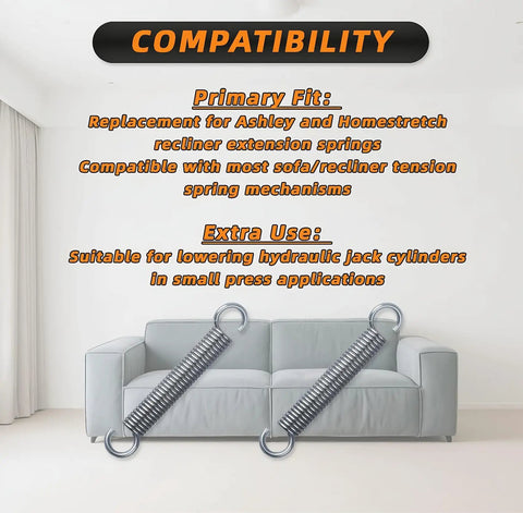 Badass Heavy Duty Stainless Steel Recliner Springs Knockout Build For Sofa Repair Solid As A Rock Tension Coils on a couch