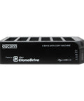 Heavy Hitter USB Three Zero Six Bay Hard Drive Duplicator Fits Two Point Five And Three Point Five Inch Sata Drives Plug And Play One Button Clone Hub view showing SATA copy machine and USB 3.0 ports.