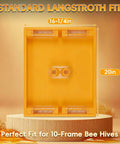 Two Pack 10 Frame Beehive Top Feeder For Langstroth Hives, 6 Channel, food grade ABS and acrylic, outdoor ready