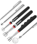 Six Piece Telescopic Magnetic Pick Up Tool Set With Non Slip Handles Extendable Wands for Grabbing Small Metal Parts like Screws