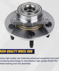 Front Wheel Hub And Bearing Assembly 515072 For Dodge Ram 1500 2002-2008, 5 Lug, front view showing 3-bolt design